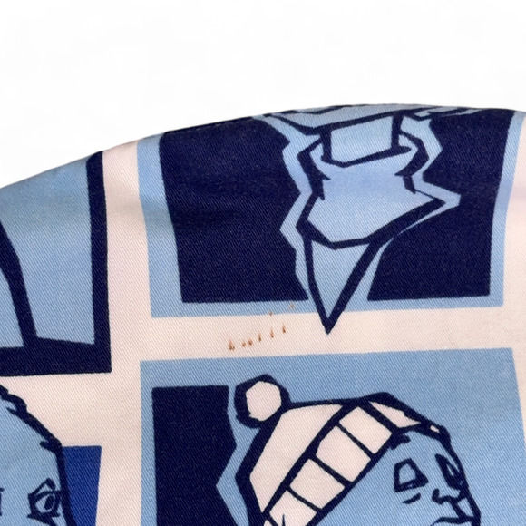 Vintage Platinum Fubu Shirt Adult 3XL Blue Fat Albert Allover 90s Y2K Hip Hop - Picture 10 of 14